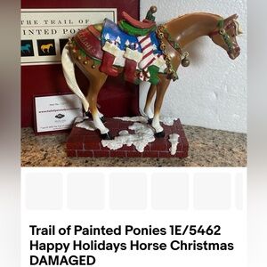 Trail of Painted Ponies Happy Holidays Horse Figurine